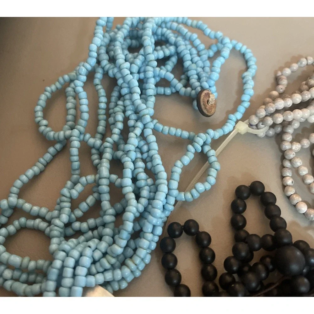 Lot Of Loose Glass Beads Set Multicolor Round